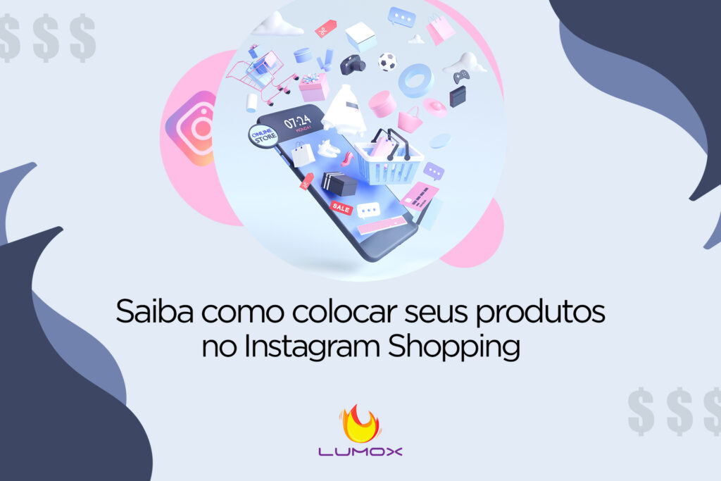 Celular para ilustrar como colocar seus produtos no Instagram Shopping